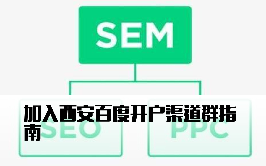 加入西安百度开户渠道群指南